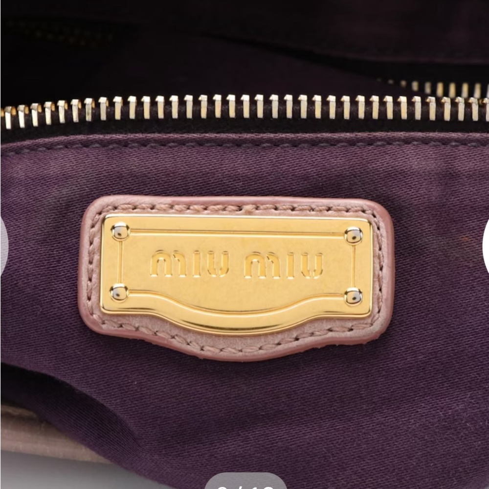 Miu Miu Mughetto Matelasse Lux Leather Coffer Bag - Picture 9 of 13